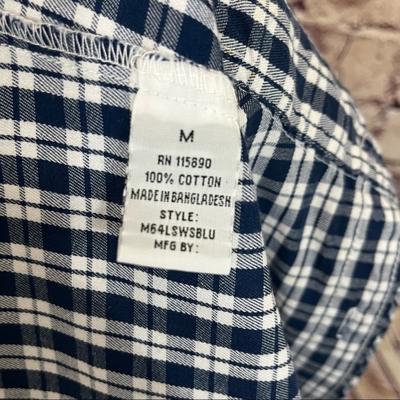 Paper Denim & Cloth Blue Check Button Long Sleeve Shirt - Picture 10 of 12